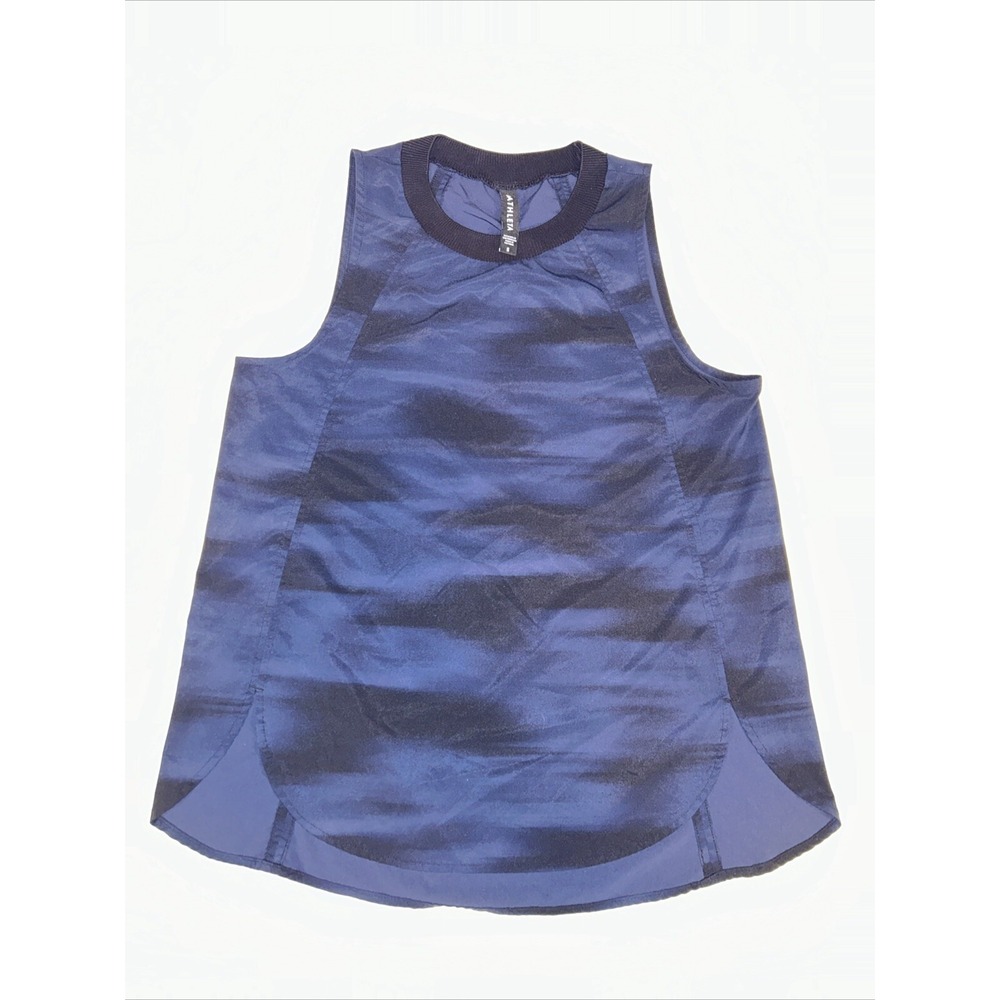 Athleta Women's Size S navy blue sleeveless top Lightweight Workout